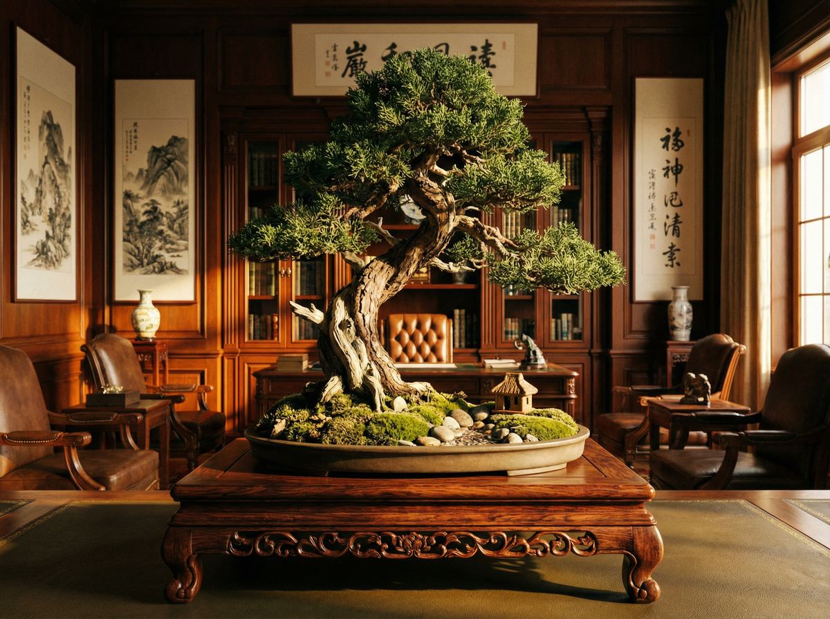 小马拉大车盆景视频